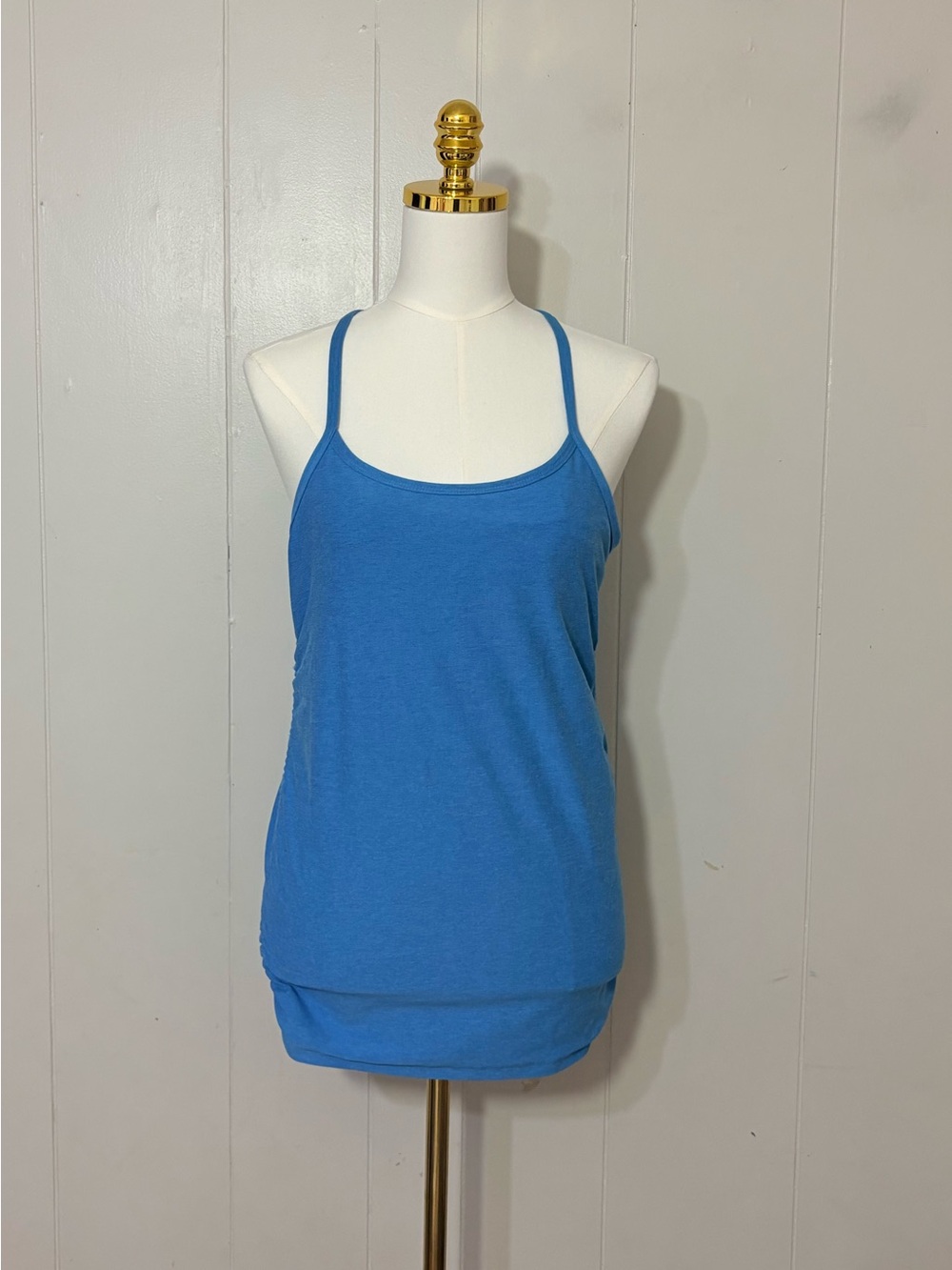 Beyond Yoga Beyond the Bump Spacedye Keep Your Cool Maternity Tank L Blue